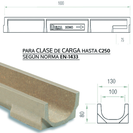 TORNILLO DIN63 8x75mm TNPC875 LARG.GALV(domo) ULMA